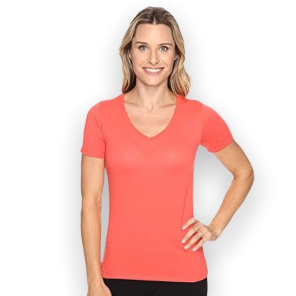 Nike Tops - Nike Dri-Fit V-Neck Athletic Workout Running Yoga Active Short Sleeve Tee